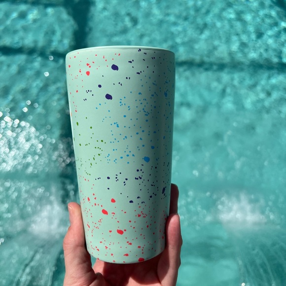 Starbucks 2022 Spring Mint Green Speckled Travel Mug - Picture 2 of 6